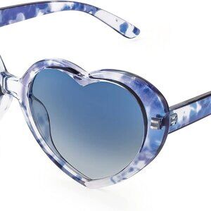 Heart Shaped Sunglasses Oversized Vintage Fashion UV400 for Women